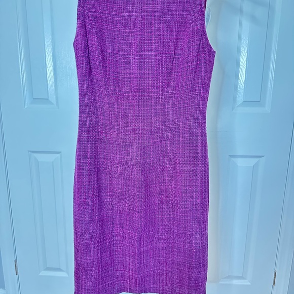 Anne Klein Textured Purple Midi Dress - Picture 2 of 12